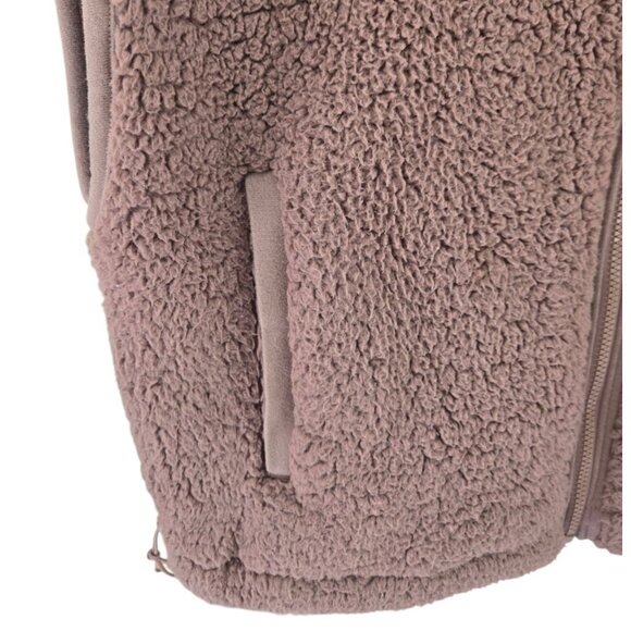 American Eagle Sherpa Vest Women's XS Full Zip Pockets Stand Up Collar - Picture 4 of 6